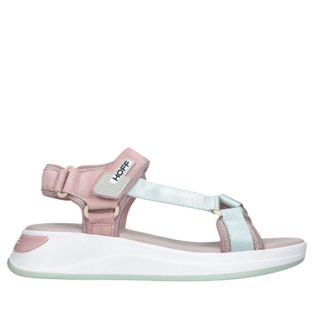 Hoff Women's Pink & Mint Sport Sandals with Cushioned Sole - Picture 6 of 6